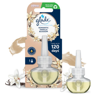 Glade Electric Scented Oil Plug In Refill Romantic Vanilla Blossom 20ml