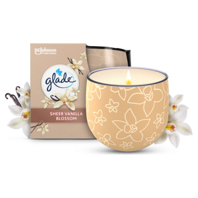 Glade Candle Sheer Vanilla Blossom 108g