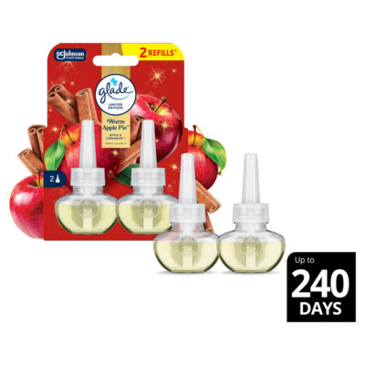 Glade Electric Scented Oil Plug In Twin Refills Warm Apple Pie 2x20ml