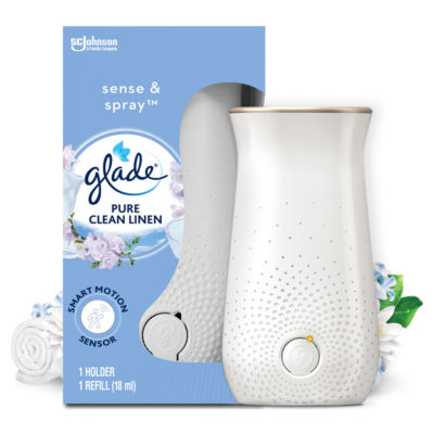 Glade Sense & Spray Holder + Refill Clean Linen 18ml