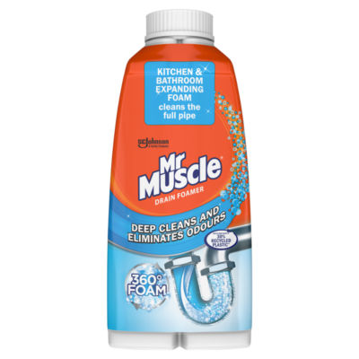Mr Muscle Drain Foamer Pipe Cleaner - Deep Clean & Odour Eliminator 500ml