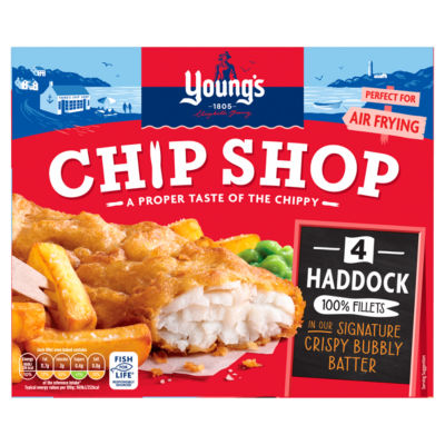 Youngs 4 Breaded Haddock Fillets 400g