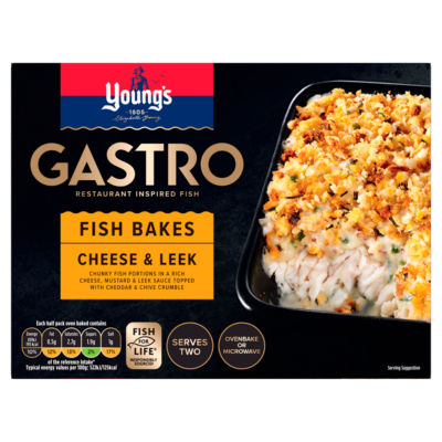Gastro Fish Bakes Cheese & Leek 340g