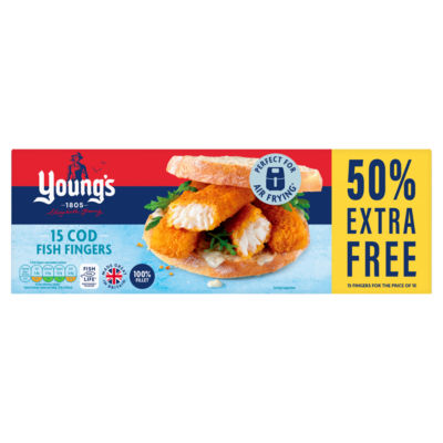 Youngs 15 Cod Fish Fingers 450g