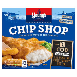 Young's Chip Shop 2 Cod 100% Fillets 200g