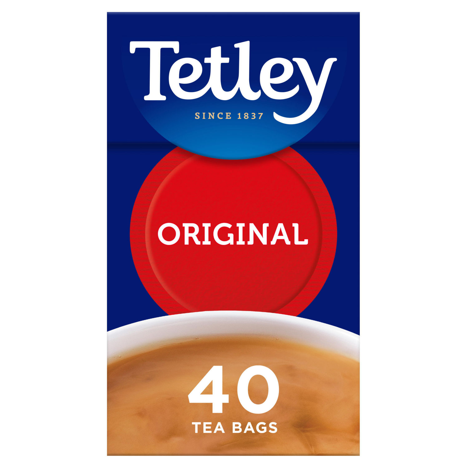 Tetley Original Tea Bags 40ct Black Tea 125g