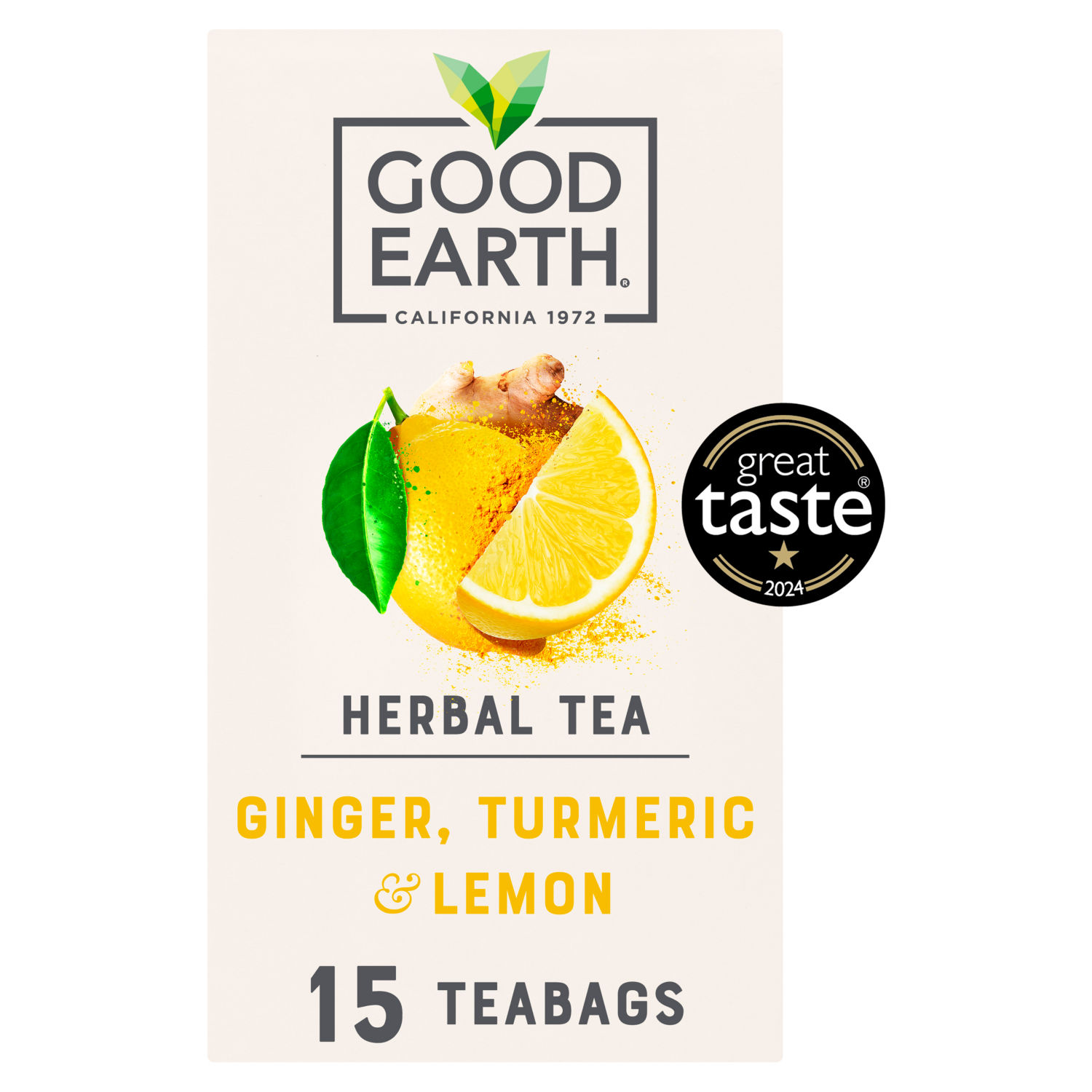 Good Earth Turmeric Lemon Flavoured Herbal Tea Bags x 15