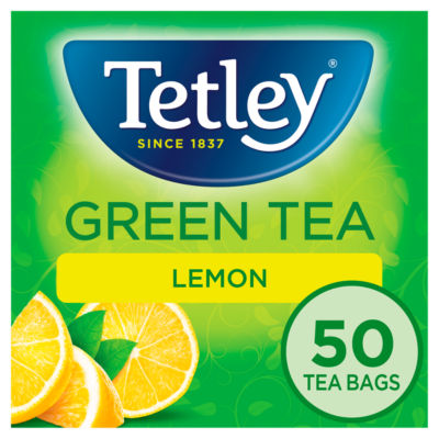 Tetley Green Tea Lemon Tea Bags X50