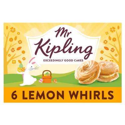 Mr Kipling Lemon Viennese Whirls Easter Cakes 6 pack