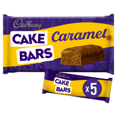 Cadbury Caramel Cake Bars 5 Pack