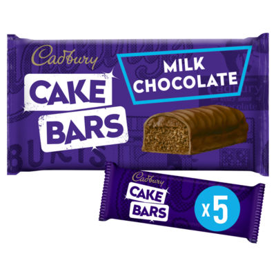 Cadbury milk chocolate cake bars snack