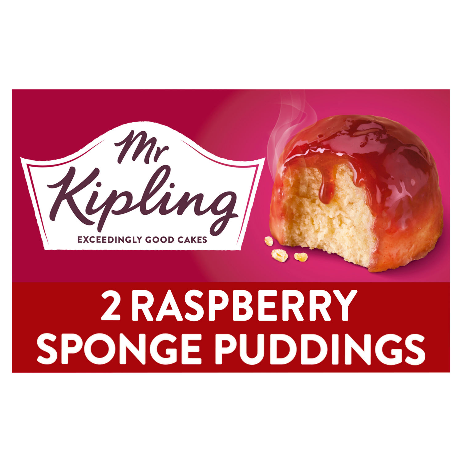 Mr. Kipling Raspberry Sponge Pudding Pots 2x95g