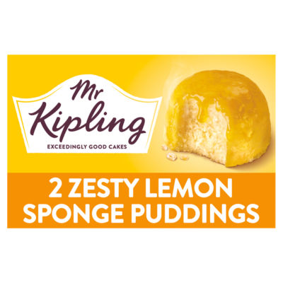 Mr. Kipling Sticky Lemon Sponge Pudding Cake Dessert Pots 2X95g