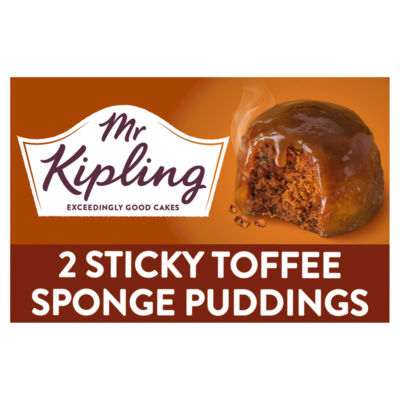 Mr. Kipling Sticky Toffee Sponge Pudding Cake Dessert Pots 2X95g