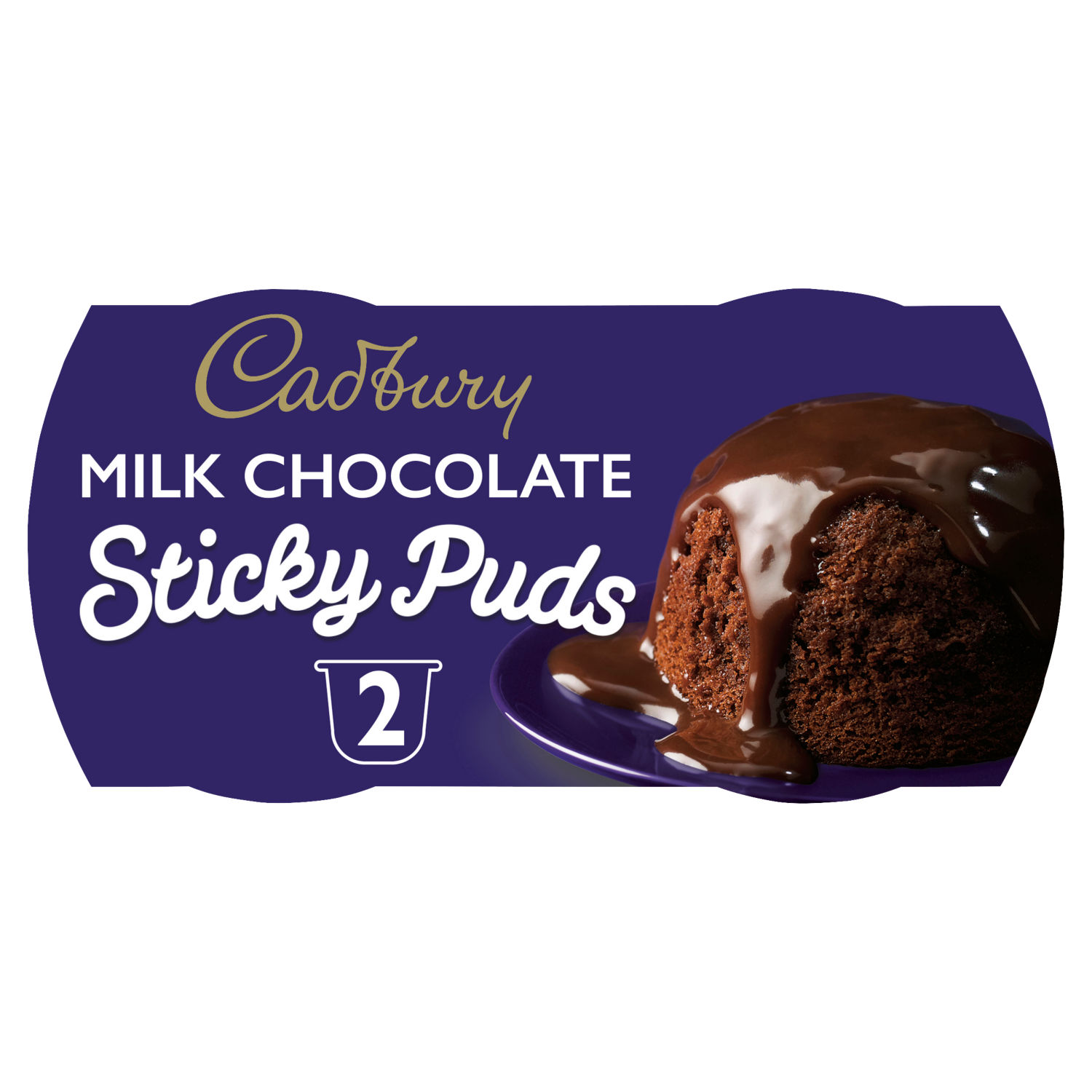 Cadbury Milk Chocolate Sponge Pudding Dessert Pots 2 x 95g