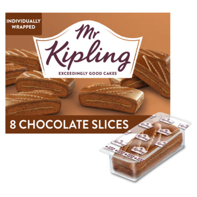Mr Kipling Milk Chocolate Cake Slices 8 Pack