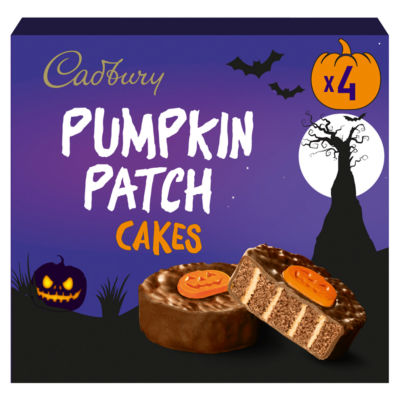 Cadbury Halloween Pumpkin Patch Chocolate Cakes 4 Pack