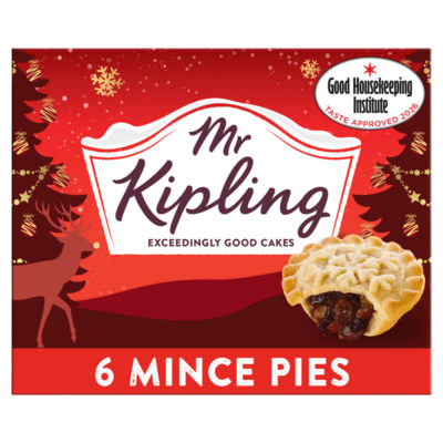 Christmas Deep Filled Mince Pies 6 Pack
