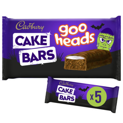 Cadbury Halloween Goo Heads Cake Bars 5 Pack