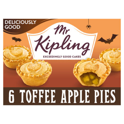 Mr Kipling Toffee Apple Halloween Pies 6 Pack