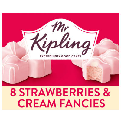 Mr Kipling 8 Strawberries & Cream French Fancies Cakes