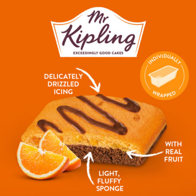 あーちきりん Mr Kipling Lunchbox Chocolate Orange Cake Slices 4 pack - ASDA