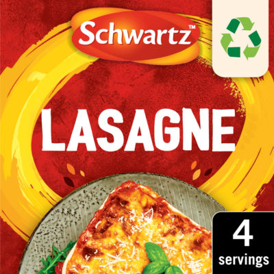 Schwartz lasagne recipe mix