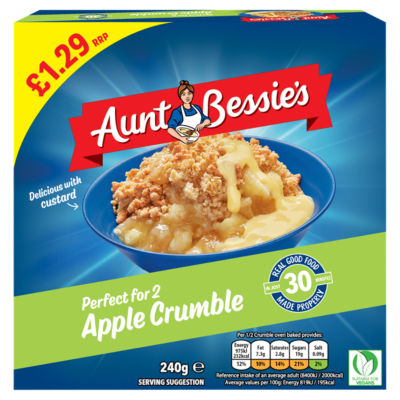 Aunt Bessies Apple Crumble 240g