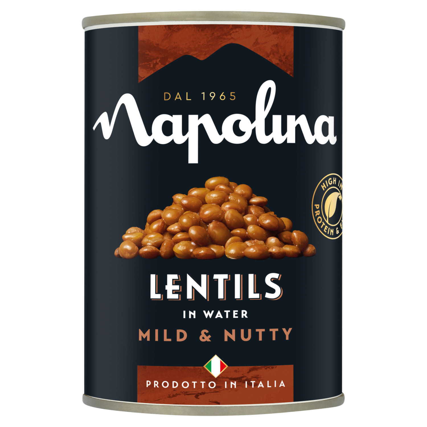 Napolina Brown Lentils in Water Canned Lentils 400g