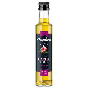 Napolina Roasted Garlic & Herbs Flavoured Olive Oil 250ml - ASDA