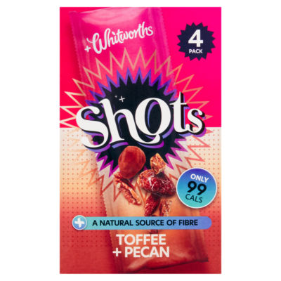Whitworths Toffee + Pecan Shots 4 X 25G