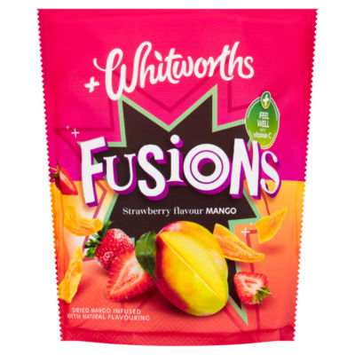 Whitworths Fusions Strawberry Mango 75G