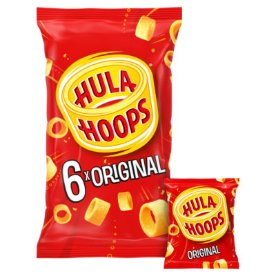 Hula Hoops Original Multipack Crisps 6 Pack