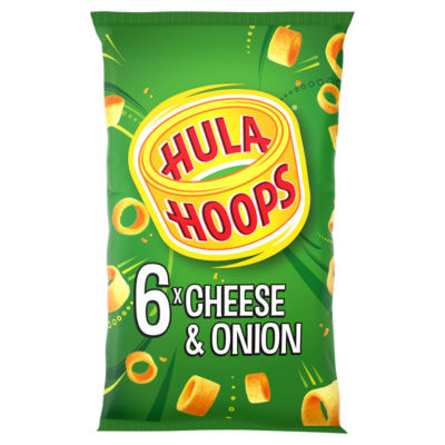 Hula Hoops Cheese & Onion Multipack Crisps 6x24g