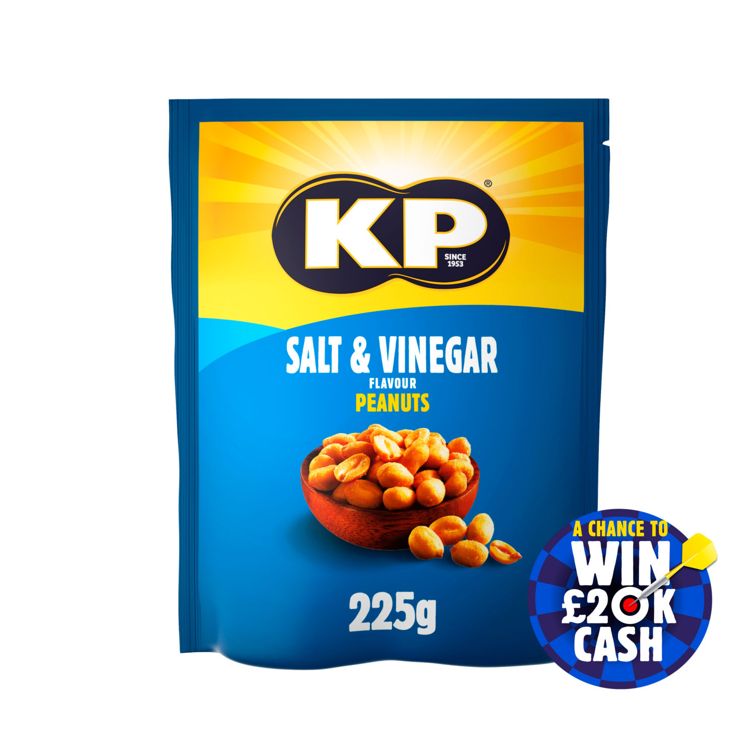 KP Salt & Vinegar Peanuts 225g