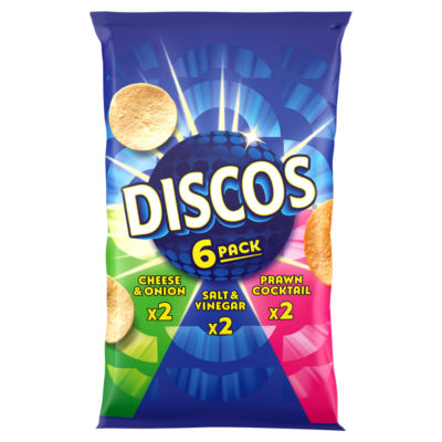 Discos Variety Multipack Crisps 6x25.5g
