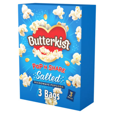Butterkist Salted Microwave Popcorn 3x60g