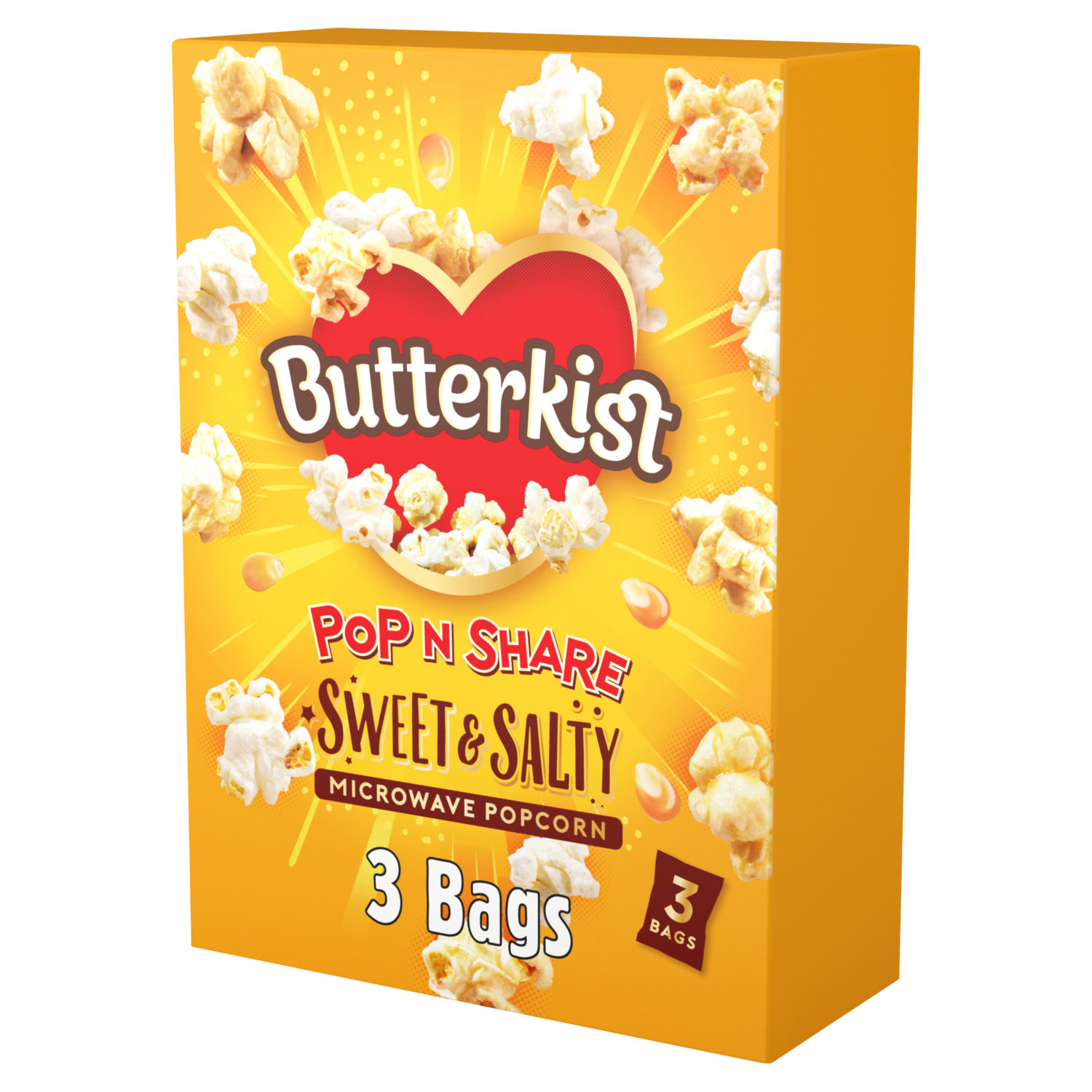 Butterkist Sweet & Salty Microwave Popcorn 3x60g