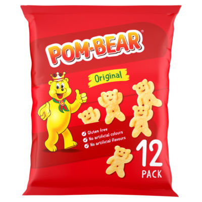 Pom Bear Original Multipack Crisps 12 Pack