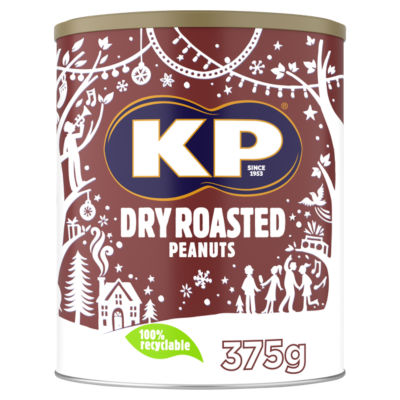 KP Nuts Dry Roasted Peanuts 375G