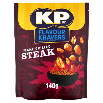 KP Flavour Kravers Peanuts - Flame Grilled Steak 140g