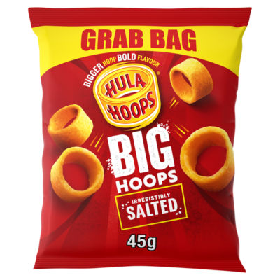 Hula Hoops Big Hoops Salted Grab Bag 45G
