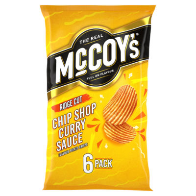 McCoys Chip Shop Curry Sauce Multipack Crisps 6 Pack