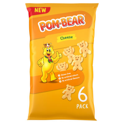 Pom Bear Pom-Bear Cheese Multipack Crisps 6x13g