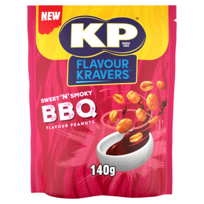 KP Flavour Kravers Sweet'N'Smoky BBQ Peanuts 140g