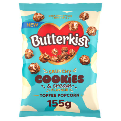 Butterkist Cookies & Cream Flavour Toffee Popcorn 155g