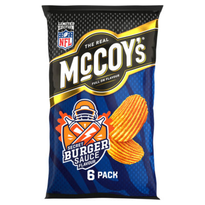 McCoys Secret Burger Sauce Multipack Crisps 6x25g
