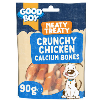 Good Boy Meaty Treaty Crunchy Chicken Calcium Bones 90g