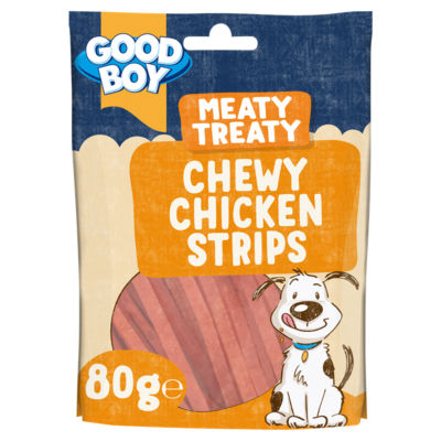 Good Boy Meaty Treaty  Chewy Chicken Strips 80g