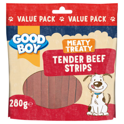 Good Boy Meaty Treaty Tender Beef Strips 280g